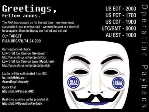 Hacker Hacker anonymous-group-attacks-riaa