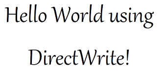 DirectWrite