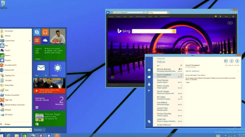 start menu windows