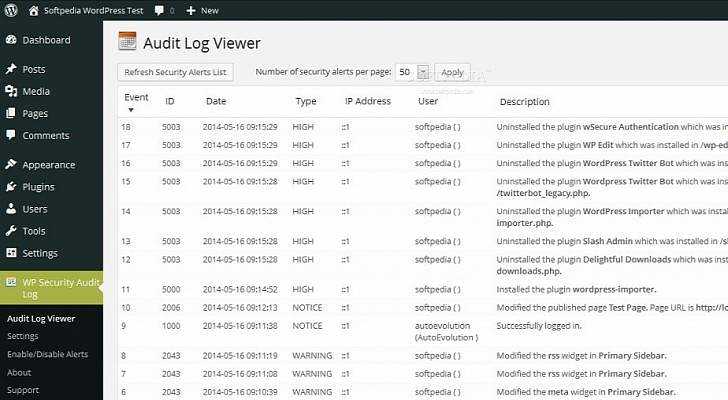 WP Security Audit Log