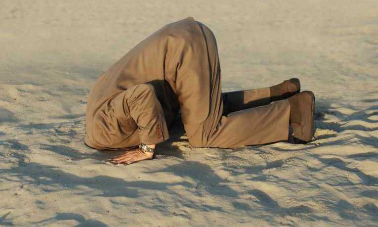 head in the sand