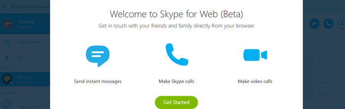 skype for web