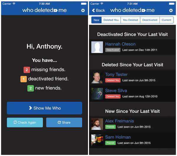Who Deleted Me