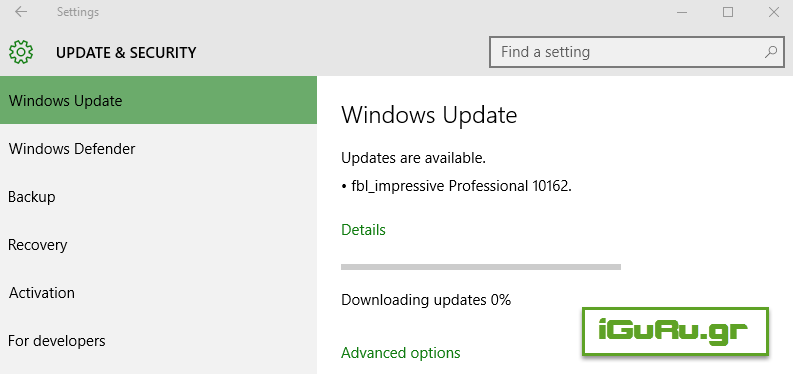 Windows 10 build 10162