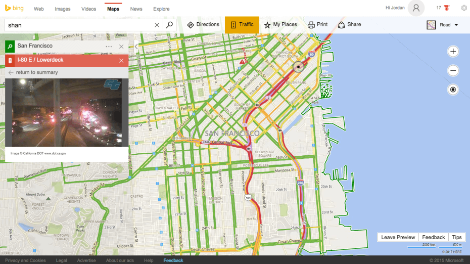 Bing Maps cameras