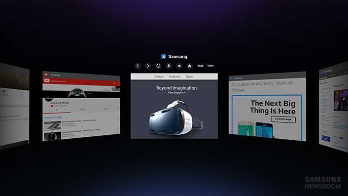 Internet for Gear VR