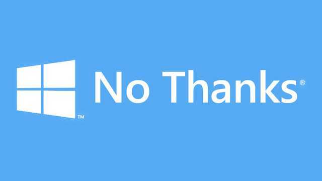 windows 10 no thanks
