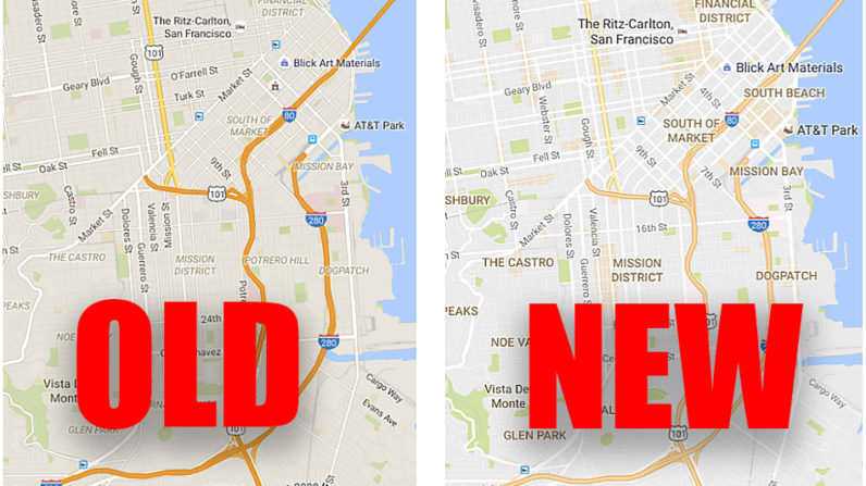 Old-New google Maps
