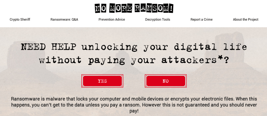 no more ransom
