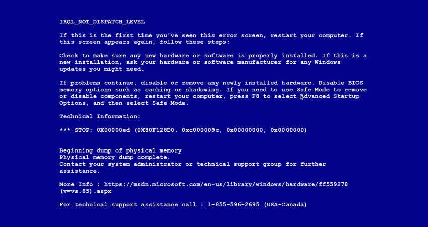 BSOD Sophos