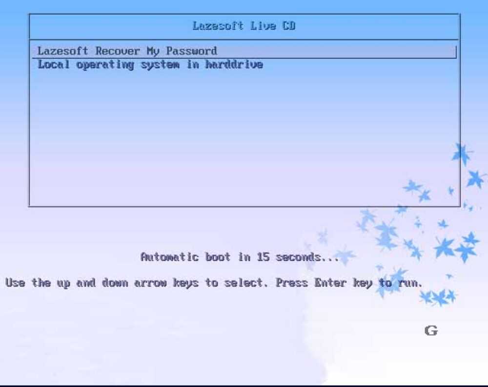 lazesoft livecd menu
