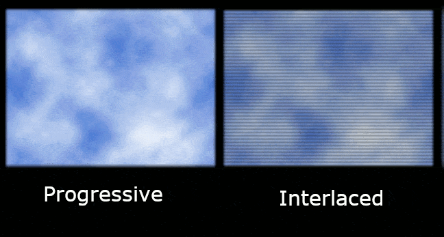 progressive vs interlaced screen