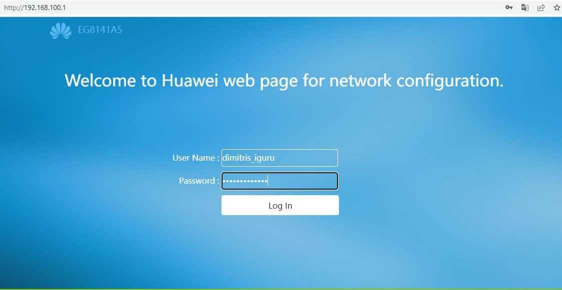huawei login