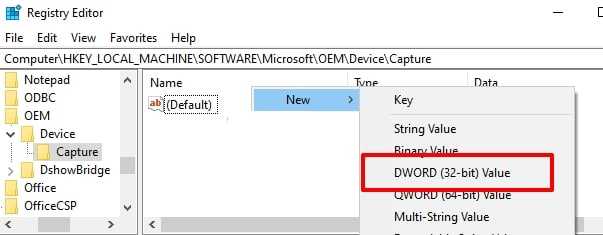 registry file