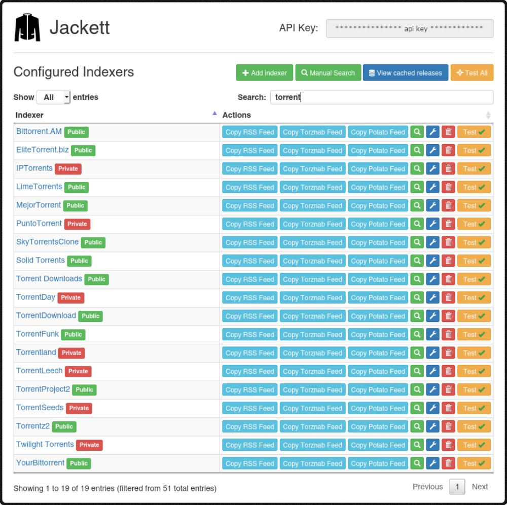 jackett screenshot